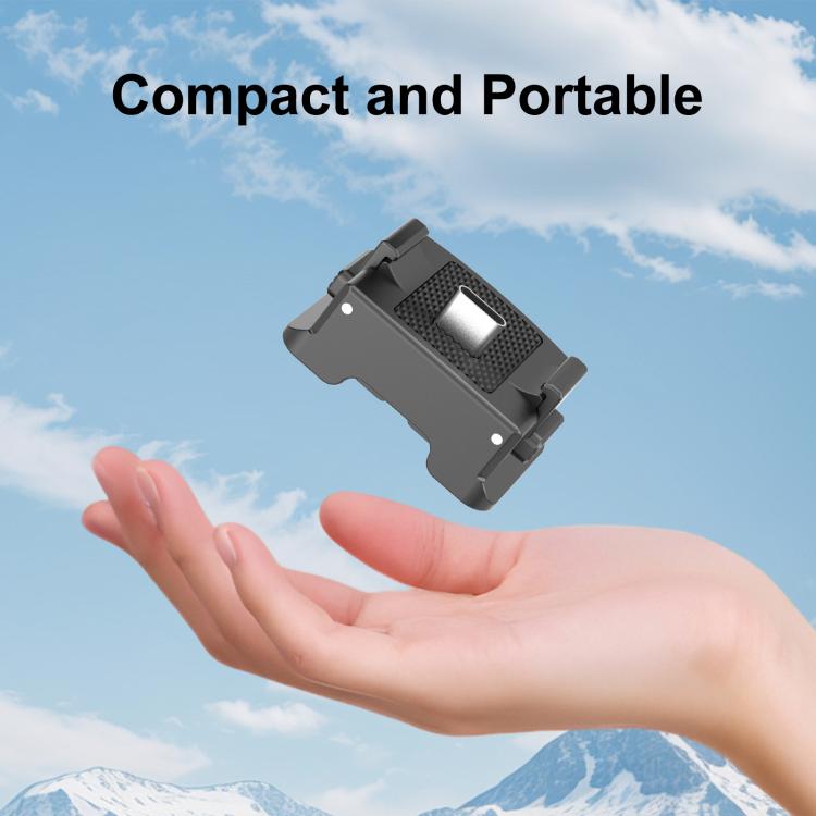 Base adaptadora de carga de plástico de liberación rápida PULUZ para DJI Osmo Pocket 3, Charging Adapter Base