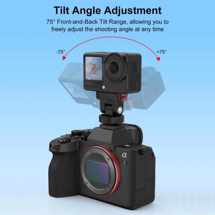 Base de montaje de liberación rápida para gimbal de plástico PULUZ para DJI Osmo Action 6 / Nano, Gimbal Quick-Release Base