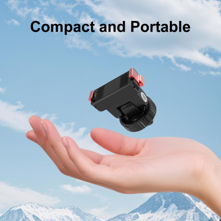 Base de montaje de liberación rápida para gimbal de plástico PULUZ para DJI Osmo Action 6 / Nano, Gimbal Quick-Release Base
