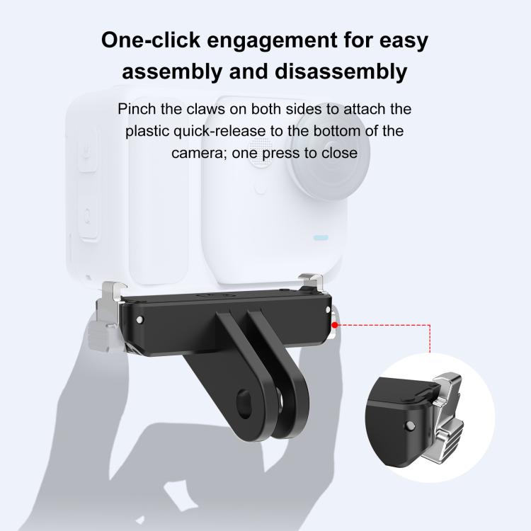 Soporte de base magnética de liberación rápida de plástico para Insta360 GO Ultra PULUZ, Quick Release Base