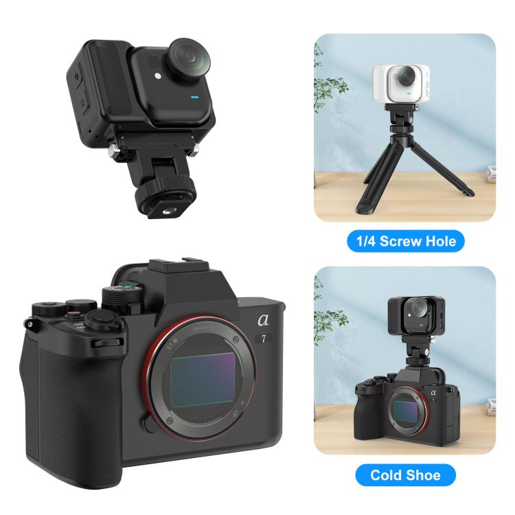Base de montaje magnética de liberación rápida para gimbal Ultra PULUZ de plástico Insta360 GO Ultra, Gimbal Quick Release Base