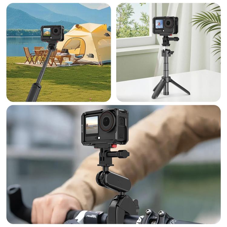 Estructura metálica PULUZ con zapata fría para DJI Osmo Action 6, Metal Cage