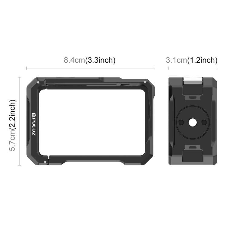 Estructura metálica PULUZ con zapata fría para DJI Osmo Action 6, Metal Cage