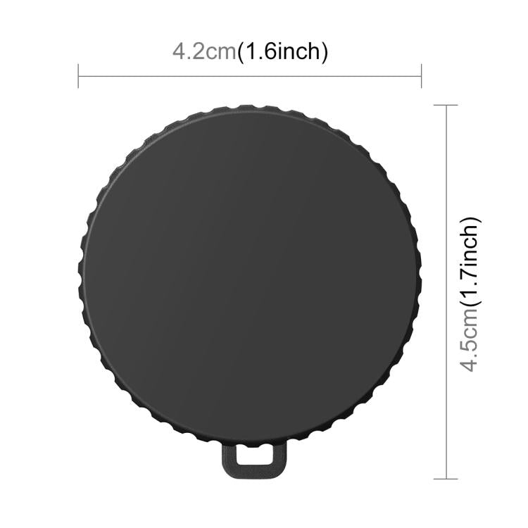 Tapa de lente de silicona PULUZ con correa para DJI Osmo Action 6, Silicone Lens Cap