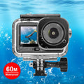 Carcasa sumergible impermeable PULUZ de 60 m / 196 pies para DJI Osmo Action 6 con adaptador invisible y tornillo largo., Waterproof Shell