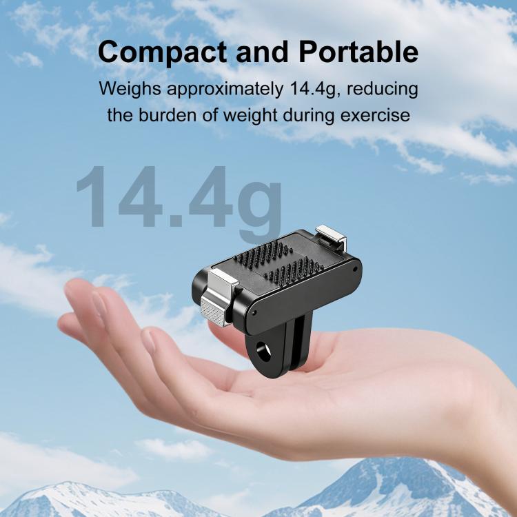 Base de montaje magnética de liberación rápida de plástico PULUZ para DJI Osmo Action 6 / Nano
