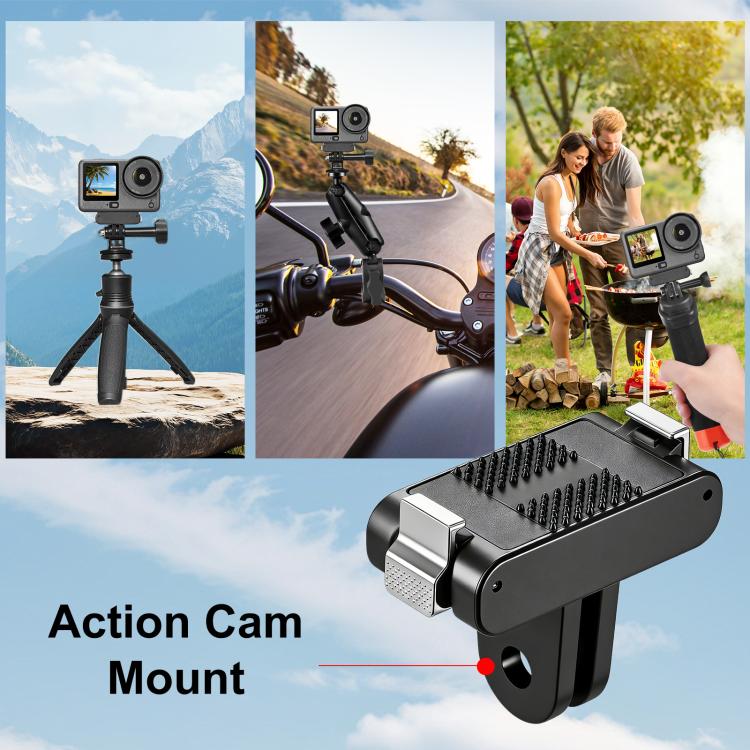 Base de montaje magnética de liberación rápida de plástico PULUZ para DJI Osmo Action 6 / Nano