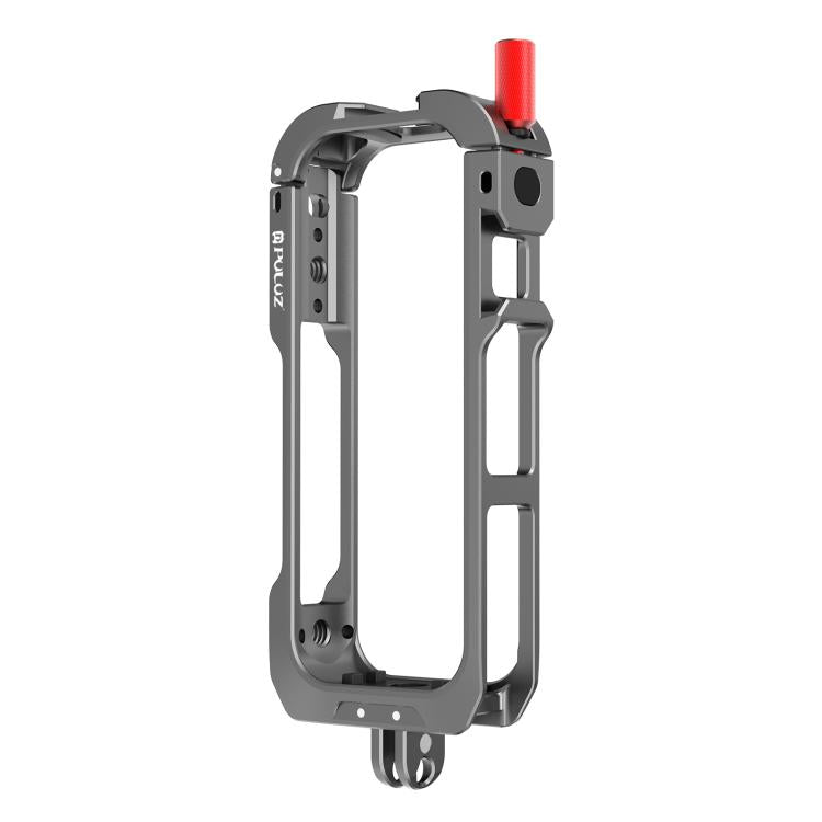 Para Insta360 X4 Air PULUZ, marco protector metálico de expansión con bases para zapata fría y tapa de lente., For Insta360 X4 Air Lens Cover