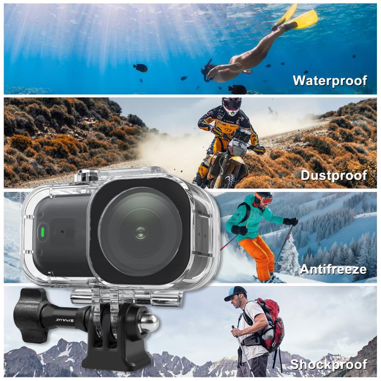 Carcasa sumergible PULUZ para cámara principal DJI Osmo Nano, resistente al agua hasta 45 m de profundidad., For DJI Osmo Nano