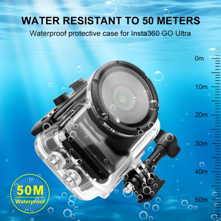 Funda impermeable PULUZ de 50 m para cámara Insta360 GO Ultra., For Insta360 GO Ultra