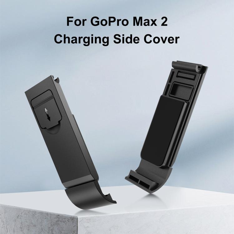 Tapa de interfaz lateral de batería ABS para GoPro MAX2 PULUZ, Side Interface Cover