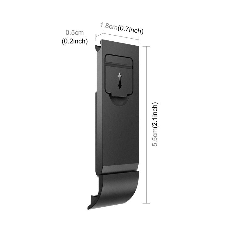 Tapa de interfaz lateral de batería ABS para GoPro MAX2 PULUZ, Side Interface Cover