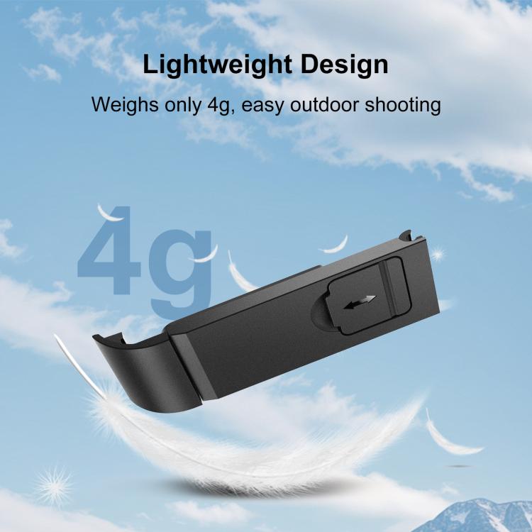Tapa de interfaz lateral de batería ABS para GoPro MAX2 PULUZ, Side Interface Cover