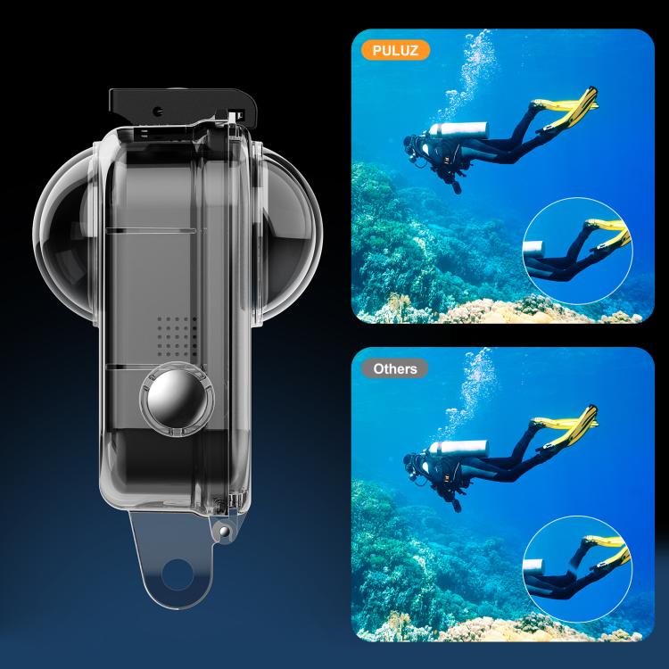 Carcasa impermeable PULUZ para GoPro MAX2, sumergible hasta 50 m., Waterproof Housing Case