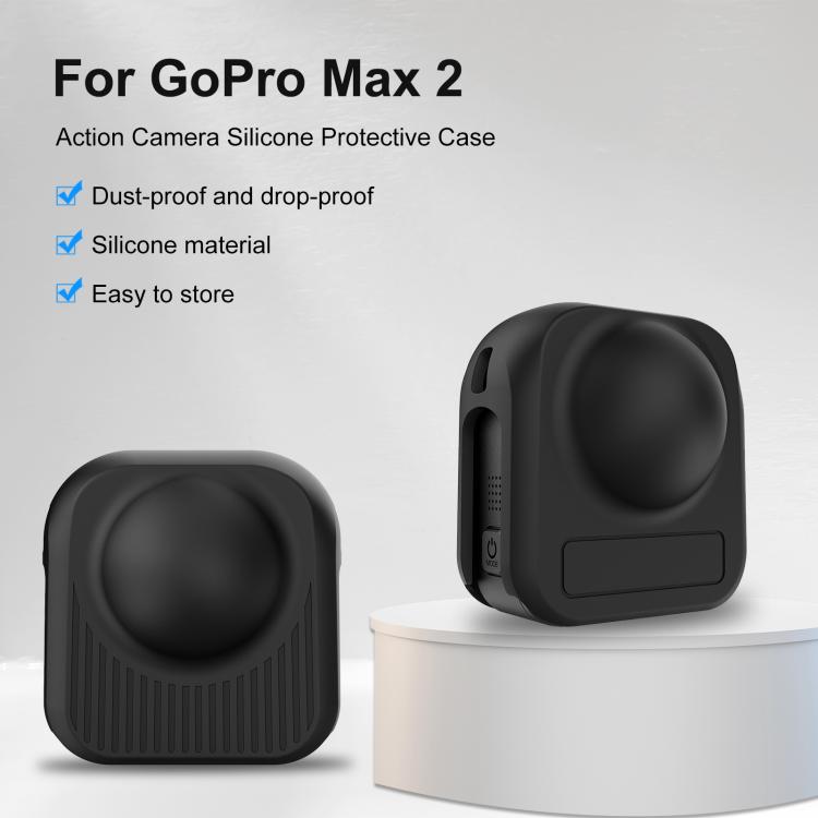 Funda protectora de silicona para la lente del cuerpo de la GoPro MAX2 PULUZ, Body Lens Cover