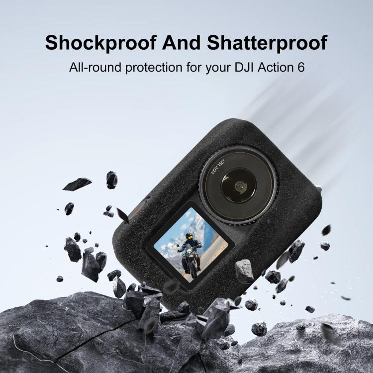 Parabrisas de espuma de alta densidad PULUZ para DJI Osmo Action 6, For DJI Osmo Action 6