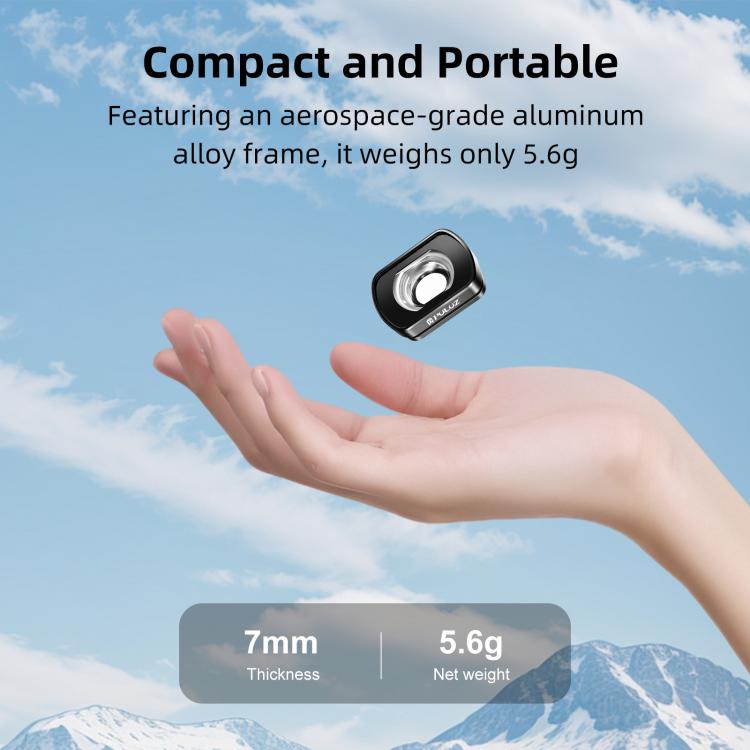 Filtro magnético de gran angular de 112 grados para DJI Osmo Pocket 4/3, PULUZ For DJI Osmo Pocket 4 / 3