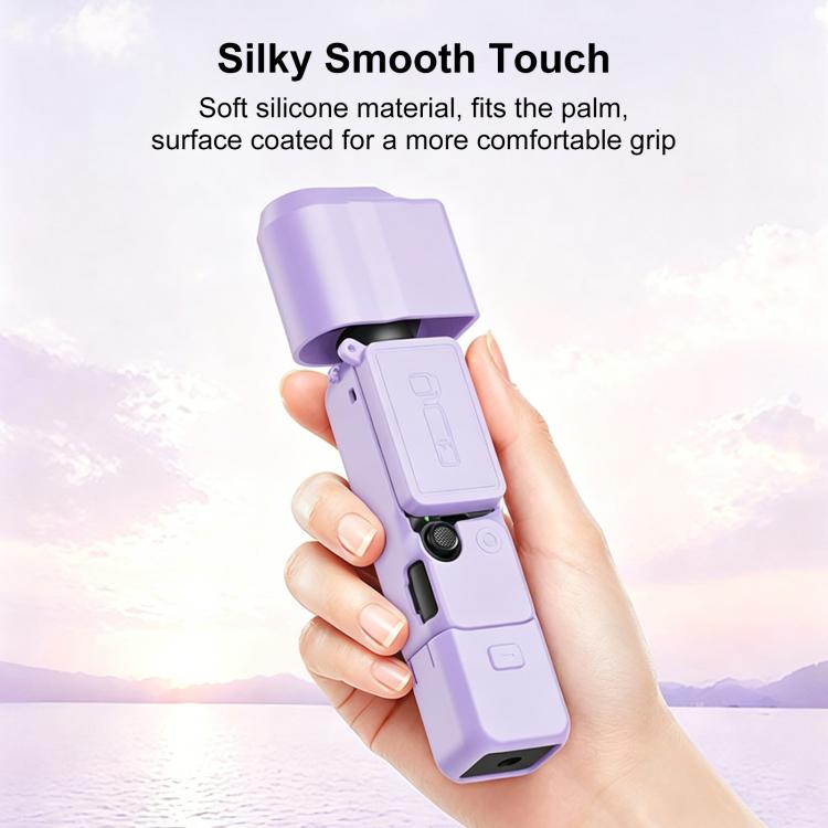 Funda de silicona TPU 4 en 1 para cuerpo, lente, mango y pantalla de PULUZ para DJI OSMO Pocket 4
