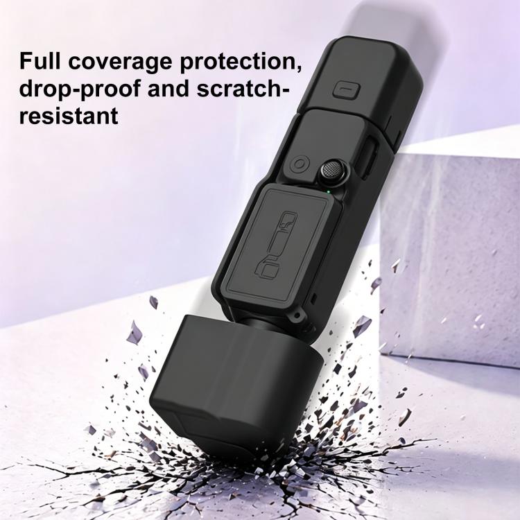 Funda de silicona TPU 4 en 1 para cuerpo, lente, mango y pantalla de PULUZ para DJI OSMO Pocket 4