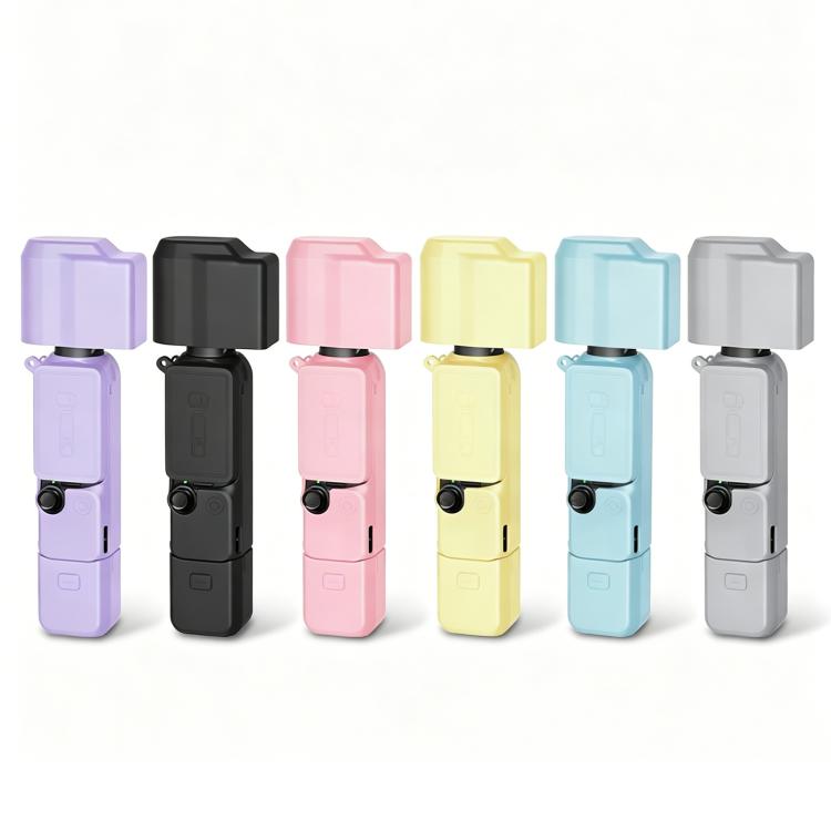 Funda de silicona TPU 4 en 1 para cuerpo, lente, mango y pantalla de PULUZ para DJI OSMO Pocket 4