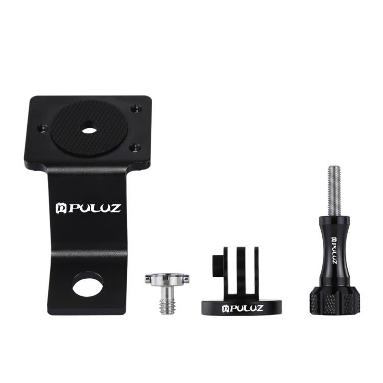 Soporte fijo para motocicleta de aleación de aluminio PULUZ con adaptador de trípode y tornillo para GoPro Hero11 Black / HERO10 Black /9 Black /8 Black /7/6/5/5 Session /4 Session /4/3+ /3/2/1, DJIOsmo Action y otras cámaras de acción                 ...