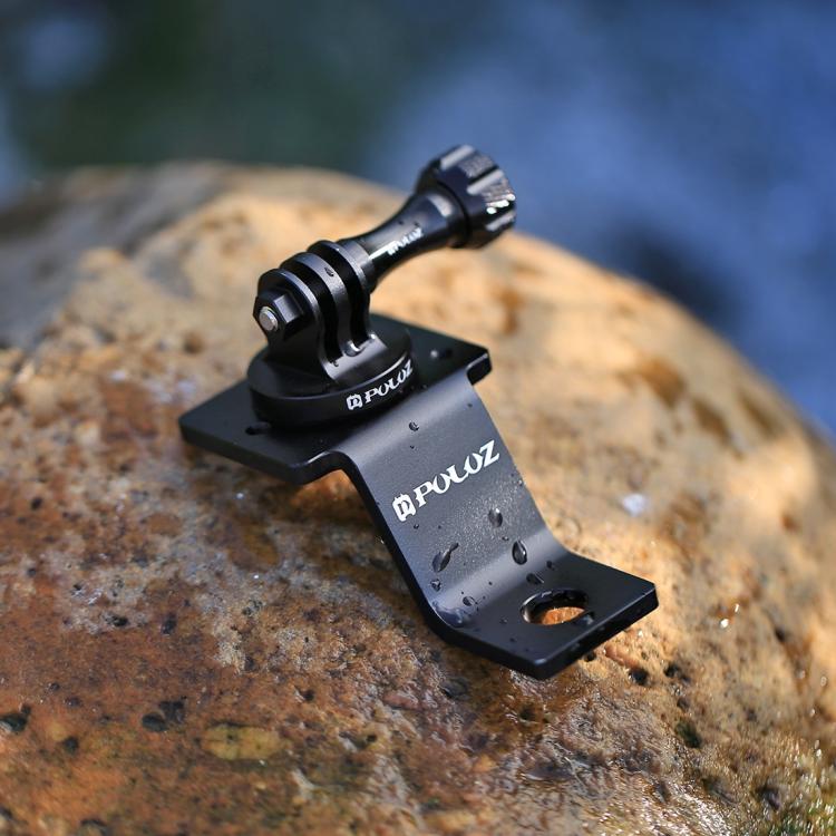 Soporte fijo para motocicleta de aleación de aluminio PULUZ con adaptador de trípode y tornillo para GoPro Hero11 Black / HERO10 Black /9 Black /8 Black /7/6/5/5 Session /4 Session /4/3+ /3/2/1, DJIOsmo Action y otras cámaras de acción                 ...
