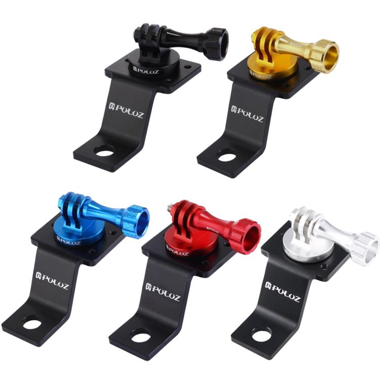 Soporte fijo para motocicleta de aleación de aluminio PULUZ con adaptador de trípode y tornillo para GoPro Hero11 Black / HERO10 Black /9 Black /8 Black /7/6/5/5 Session /4 Session /4/3+ /3/2/1, DJIOsmo Action y otras cámaras de acción                 ...