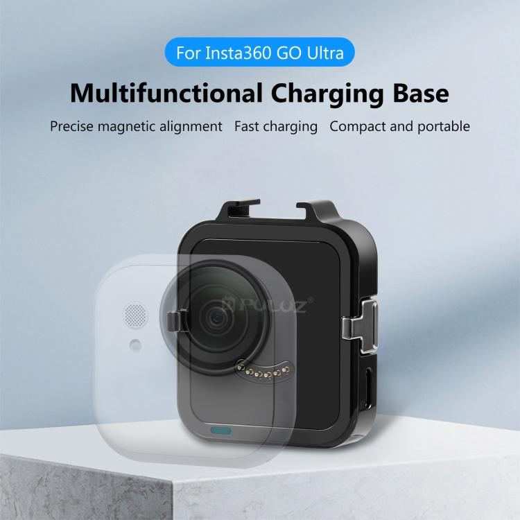 Base de carga multifuncional PULUZ para transmisión de datos Insta360 GO Ultra, Charging Base