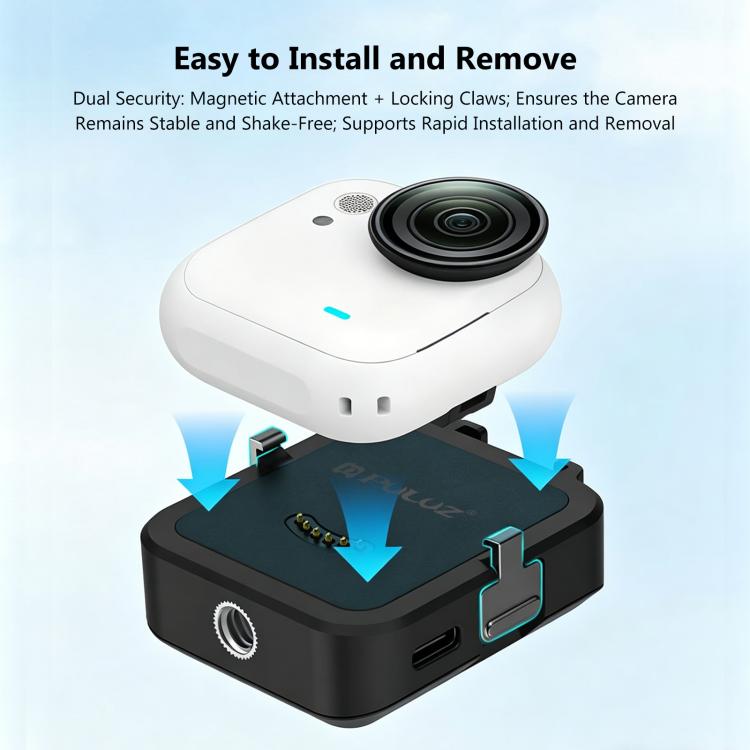 Base de carga multifuncional PULUZ para transmisión de datos Insta360 GO Ultra, Charging Base