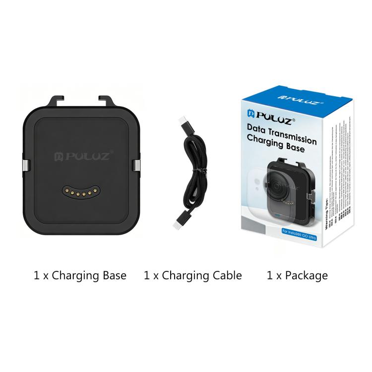 Base de carga multifuncional PULUZ para transmisión de datos Insta360 GO Ultra, Charging Base