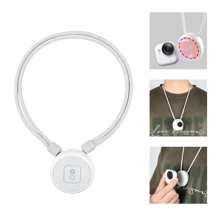 Para Insta360 Go 3 Ultra PULUZ Soporte magnético para colgante mejorado Correa de cuello de liberación rápida, For Insta360 GO Ultra