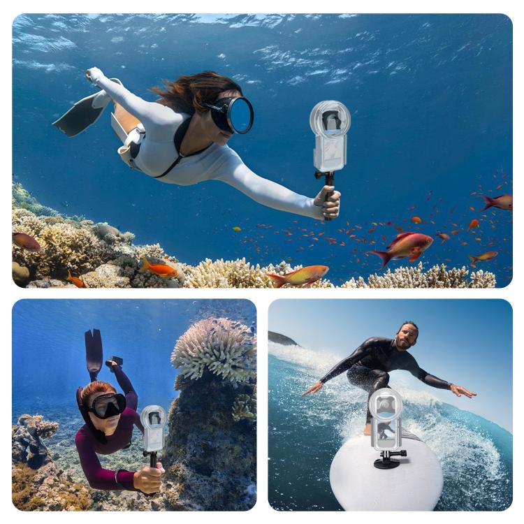 Estuche de buceo sellado e impermeable PULUZ de 50 m para Insta360 X5, edición juvenil, Waterproof Diving Case, Youth Edition