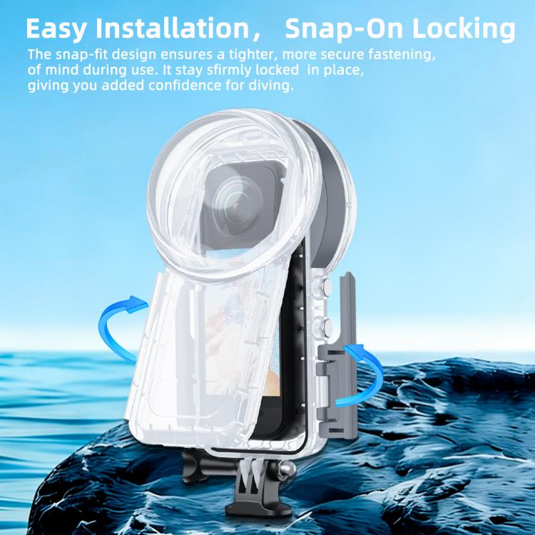 Estuche de buceo sellado e impermeable PULUZ de 50 m para Insta360 X5, edición juvenil, Waterproof Diving Case, Youth Edition