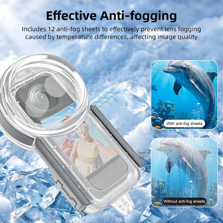 Estuche de buceo sellado e impermeable PULUZ de 50 m para Insta360 X5, edición juvenil, Waterproof Diving Case, Youth Edition