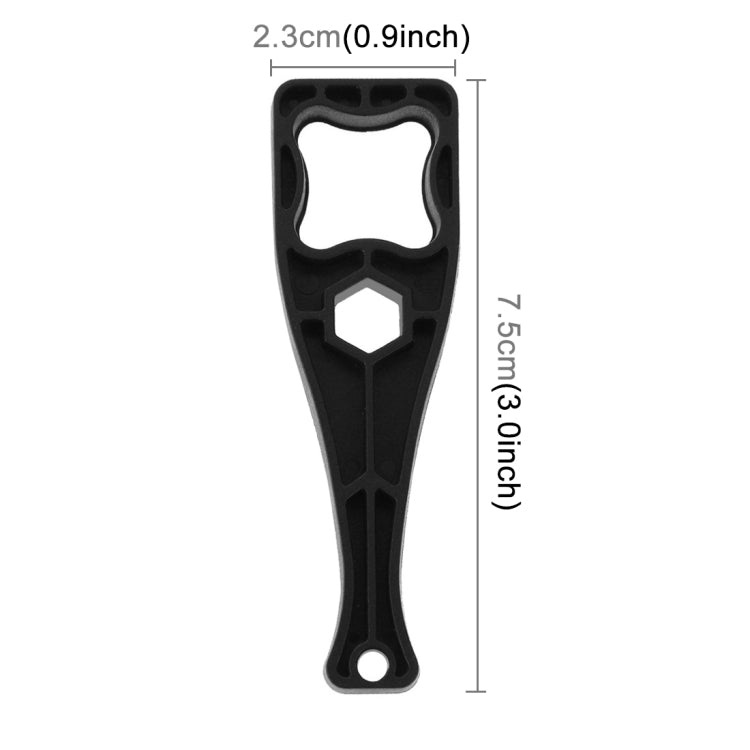 Llave inglesa con tornillo de mariposa de plástico PULUZ con cordón para GoPro Hero11 Black / HERO10 Black / HERO9 Black / HERO8 Black / HERO7 /6/5/5 Session /4 Session /4/3+ /3/2/1, Xiaoyi y otras cámaras de acción, Wrench (PVC Material) Black