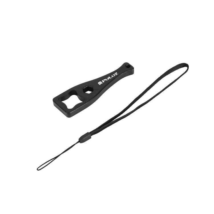 Llave inglesa con tornillo de mariposa de plástico PULUZ con cordón para GoPro Hero11 Black / HERO10 Black / HERO9 Black / HERO8 Black / HERO7 /6/5/5 Session /4 Session /4/3+ /3/2/1, Xiaoyi y otras cámaras de acción, Wrench (PVC Material) Black