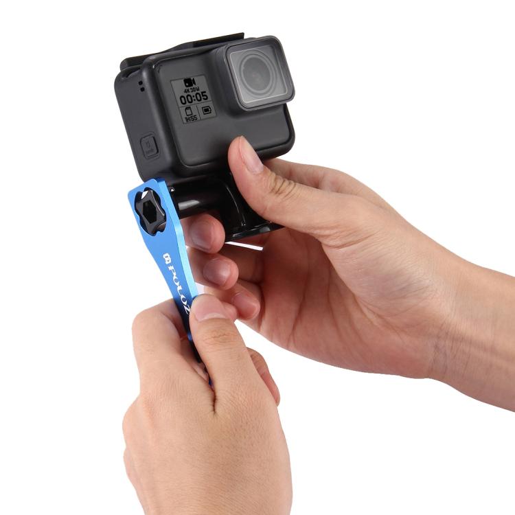 Herramienta de llave de tapa de tornillo de apriete de aleación de aluminio CNC PULUZ para GoPro Hero11 Black / HERO10 Black / HERO9 Black / HERO8 Black / HERO7 /6/5/5 Session /4 Session /4/3+ /3/2/1, Xiaoyi y otras accionesCámaras                     ...