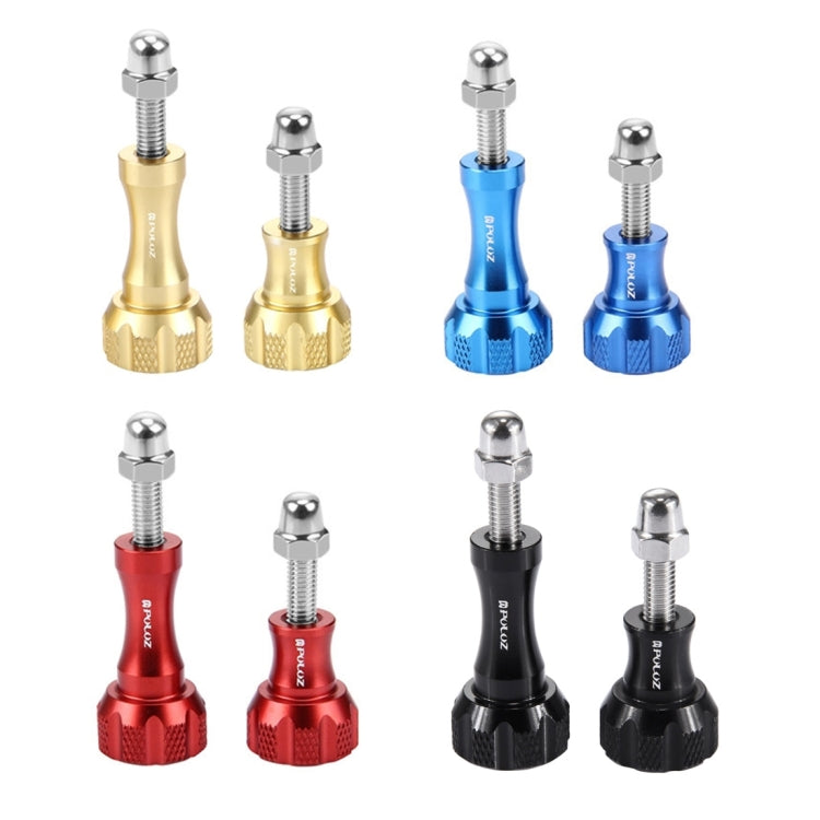 Juego de tornillos y tuercas de perno inoxidable con perilla de pulgar de aluminio CNC PULUZ para GoPro Hero11 Black / HERO10 Black / HERO9 Black / HERO8 Black /7/6/5/5 Session /4 Session /4/3+ /3/2/1, DJI Osmo Action, Xiaoyi y otras cámaras de acción ...