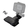PULUZ Mochila giratoria de 360 grados Hat Rec-mounts Montaje de abrazadera de liberación rápida para GoPro Hero11 Black / HERO10 Black /9 Black /8 Black /7/6/5/5 Session /4 Session /4/3+ /3/2/1,DJI Osmo Action y otras cámaras de acción, Hat Rec-mount