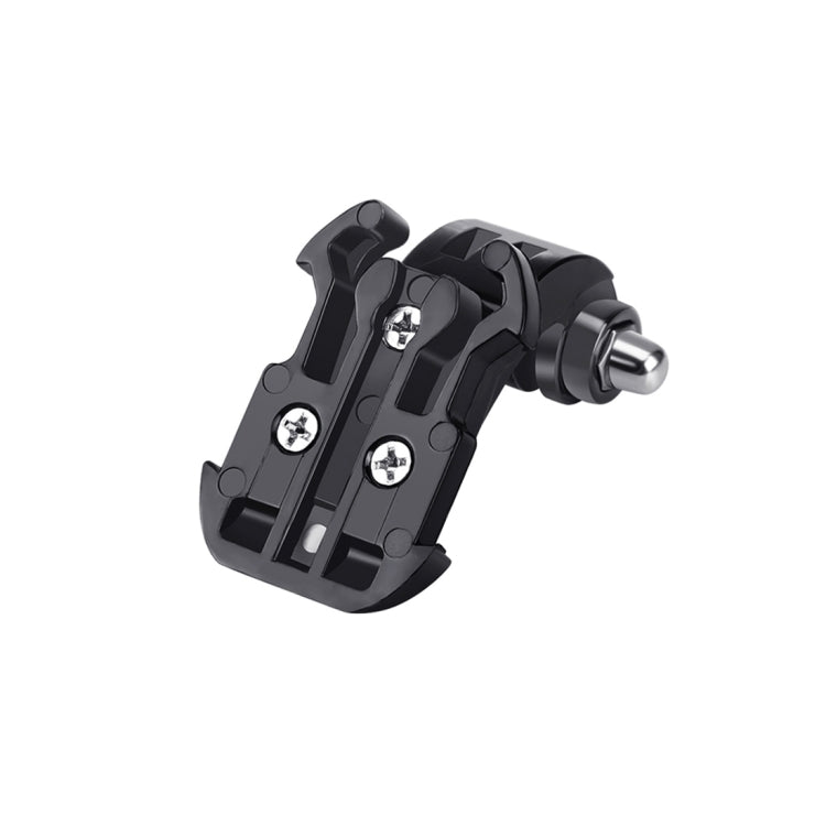 PULUZ Soporte de hebilla con gancho en J de superficie vertical negro para cámaras de deportes de acción PULUZ Soporte de abrazadera flexible para GoPro Hero11 Negro / HERO10 Negro /9 Negro /8 Negro /7/6/5/5 Sesión /4 Sesión /4/3+ /3/2 /1, DJI Osmo Act...