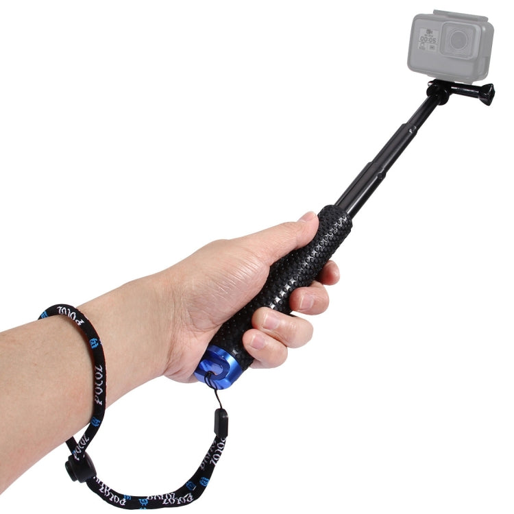 Monopié de poste extensible de mano PULUZ para GoPro HERO10 Black / HERO9 Black / HERO8 Black / HERO7 /6/5, DJI Osmo Action, Xiaoyi y otras cámaras de acción, longitud: 19-49 cm, Length: 19-49cm