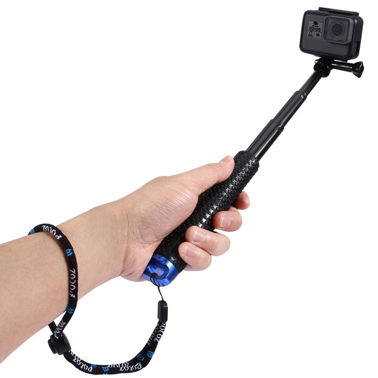 Monopié de poste extensible de mano PULUZ para GoPro HERO10 Black / HERO9 Black / HERO8 Black / HERO7 /6/5, DJI Osmo Action, Xiaoyi y otras cámaras de acción, longitud: 19-49 cm, Length: 19-49cm