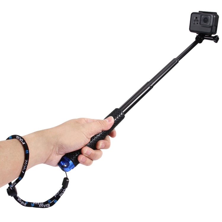 Monopié de poste extensible de mano PULUZ para GoPro HERO10 Black / HERO9 Black / HERO8 Black / HERO7 /6/5, DJI Osmo Action, Xiaoyi y otras cámaras de acción, longitud: 19-49 cm, Length: 19-49cm