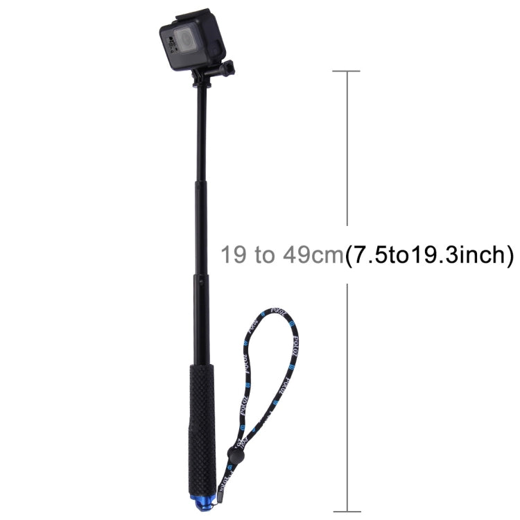 Monopié de poste extensible de mano PULUZ para GoPro HERO10 Black / HERO9 Black / HERO8 Black / HERO7 /6/5, DJI Osmo Action, Xiaoyi y otras cámaras de acción, longitud: 19-49 cm, Length: 19-49cm