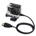 Cable PULUZ Video de 19 pines HDMI a Micro HDMI para GoPro Hero11 Black / HERO10 Black / HERO9 Black /8 Black /7/6/5/4/3+ /3, Sony, LG, Panasonic, Canon, Nikon, Smartphones y cámaras,Longitud: 1,5 m, HDMI Cable for Gopro