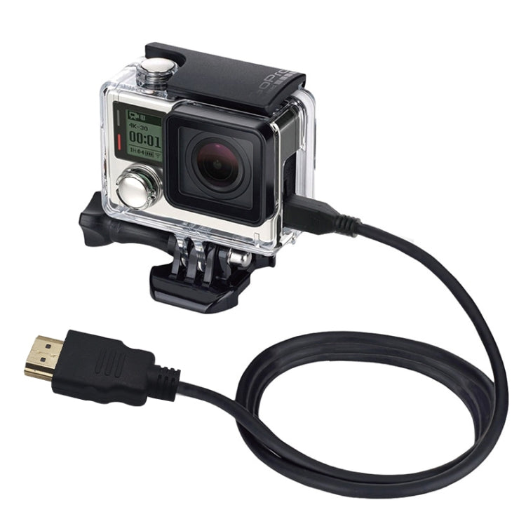 Cable PULUZ Video de 19 pines HDMI a Micro HDMI para GoPro Hero11 Black / HERO10 Black / HERO9 Black /8 Black /7/6/5/4/3+ /3, Sony, LG, Panasonic, Canon, Nikon, Smartphones y cámaras,Longitud: 1,5 m, HDMI Cable for Gopro