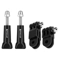 PULUZ Brazo pivotante ajustable de 3 vías con 2 tornillos largos para cámaras de deportes de acción PULUZ Montura de abrazadera flexible para GoPro Hero11 Black / HERO10 Black /9 Black /8 Black /7/6/5/5 Session /4 Session /4/3+/3 /2 /1, DJI Osmo Action...