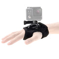 PULUZ Banda de montaje con correa de palma estilo guante con rotación de 360 grados para GoPro Hero11 Black / HERO10 Black / HERO9 Black / HERO8 Black / HERO7 /6/5/5 Session /4 Session /4/3+ /3/2/1, Insta360 ONE R, DJI Osmo Action y otras cámaras de ...