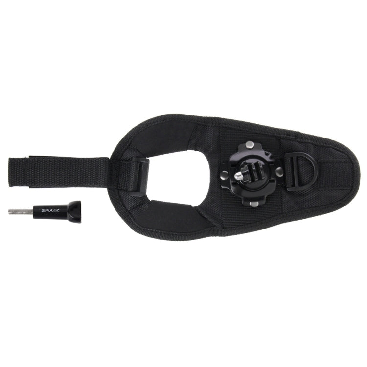 PULUZ Banda de montaje con correa de palma estilo guante con rotación de 360 grados para GoPro Hero11 Black / HERO10 Black / HERO9 Black / HERO8 Black / HERO7 /6/5/5 Session /4 Session /4/3+ /3/2/1, Insta360 ONE R, DJI Osmo Action y otras cámaras de ...