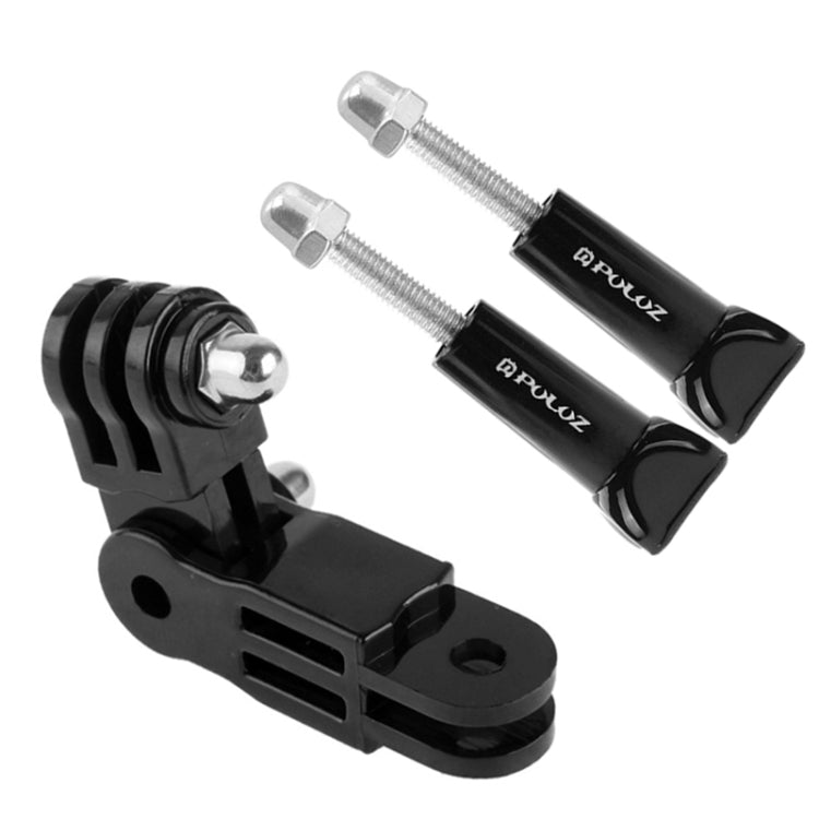 PULUZ Brazo pivotante ajustable de 3 vías con 2 tornillos largos para cámaras de deportes de acción PULUZ Montura de abrazadera flexible para GoPro Hero11 Black / HERO10 Black /9 Black /8 Black /7/6/5/5 Session /4 Session /4/3+/3 /2 /1, DJI Osmo Action...